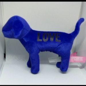 Victoria's Secret PINK Dog. Like new. Purple blue. Plush. Stuffed animal.